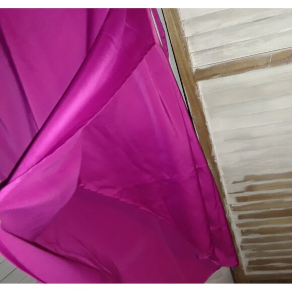 Just Fab Cold Shoulder Slip Dress Size Large Adjustable Straps Wedding Guest - Picture 6 of 12